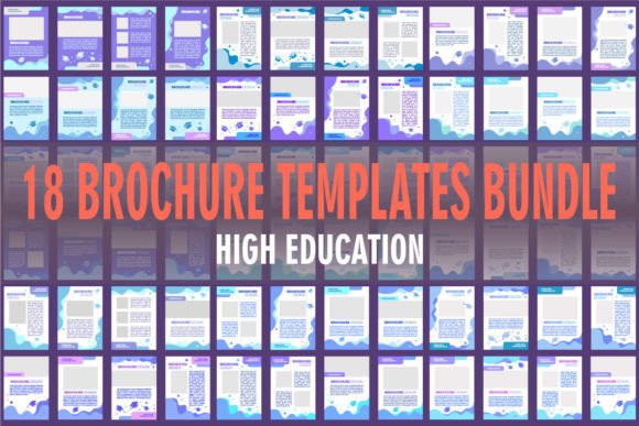 Advertising Blank Brochure Layout Design