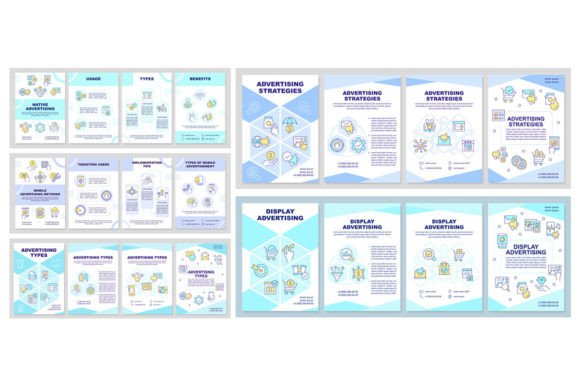 Advertising Strategies Brochure Set: Graphics for Branding