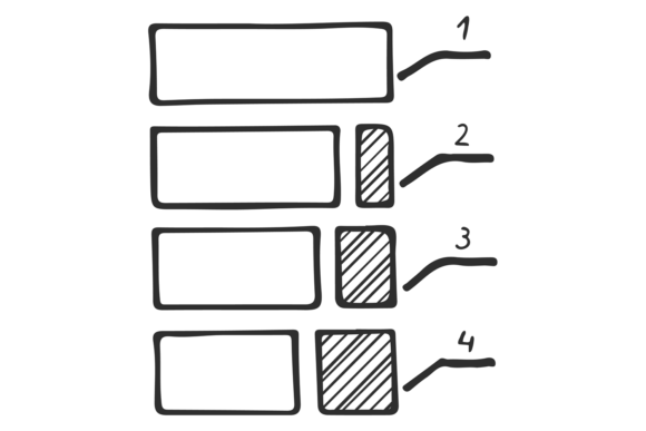 Bar Chart Doodle. Graphics & Illustrations