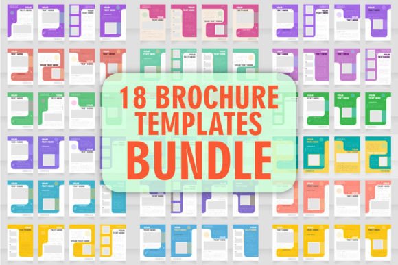 Blank Brochure Layout Design Bundle