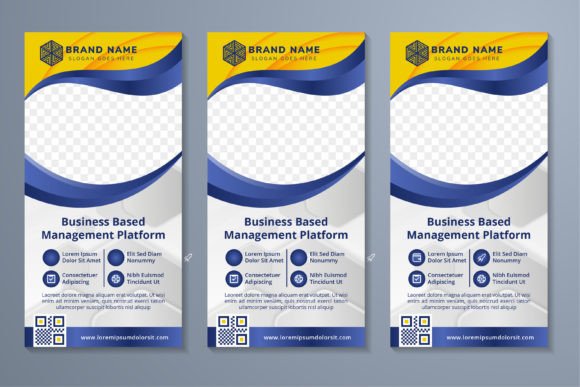 Business Based Vertical Banner: Graphics and Print Templates