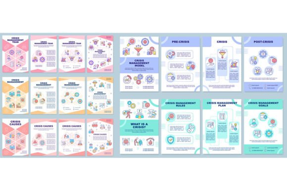 Crisis Management Brochure Template Set