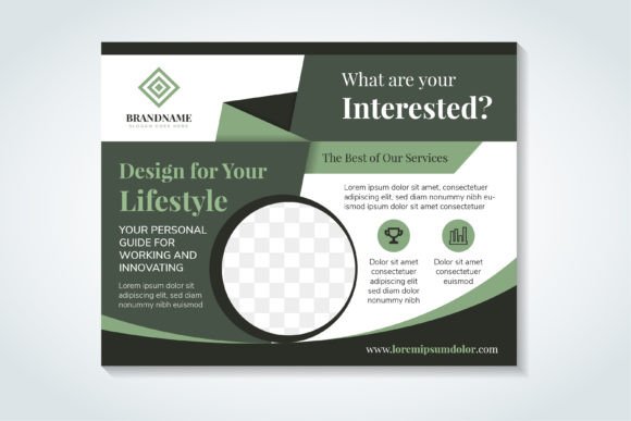 Lifestyle Horizontal Banner Green Graphics