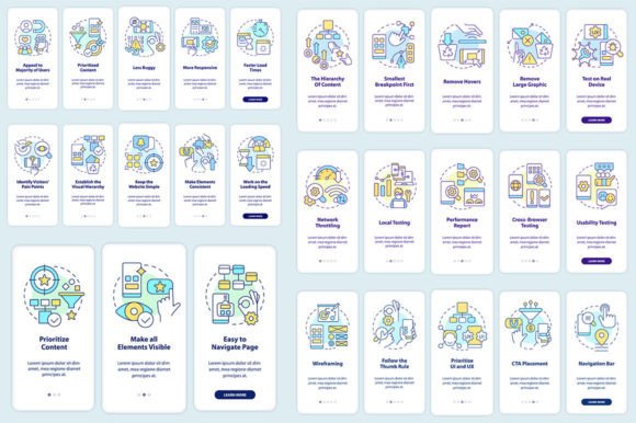 Mobile First Design Mobile App Screens