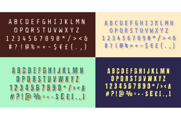 Modern Rounded Decorative Alphabet Set