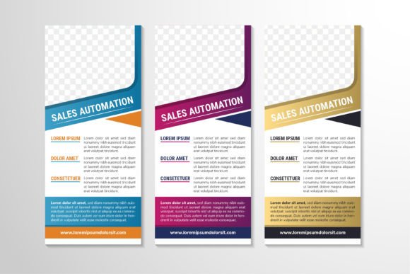 Sales Automation Vertical Banner: Graphics and Print Templates