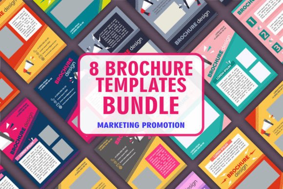 Social Media Advertisement Brochure Set: Graphics for Digital Publishing