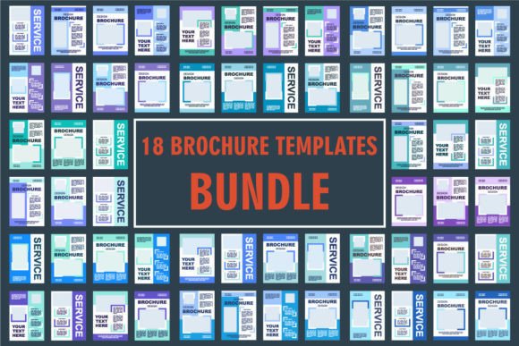 Universal Blank Brochure Layout Design